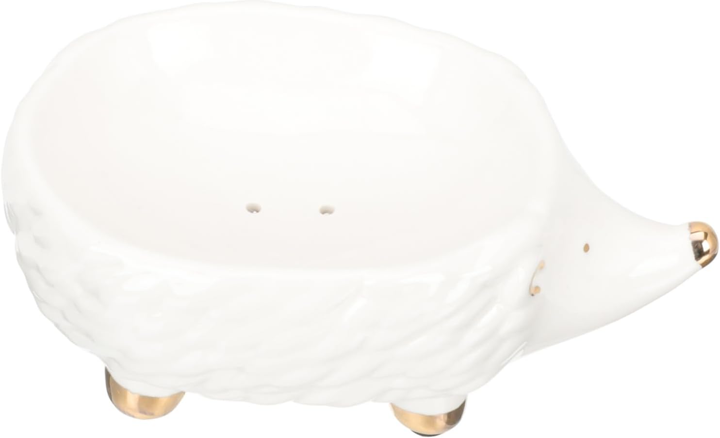 Hedgehog Shaped Ceramic Soap Holder for Kitchen Bathroom