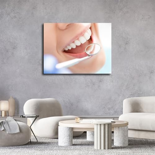 Dental Clinic Tools Orthodontic Poster Canvas Wall Art Print 24x32 Inch Unframed