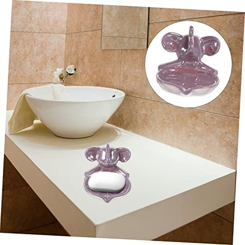 Ciieeo Ceramic Soap Dish with Drainage for Kids