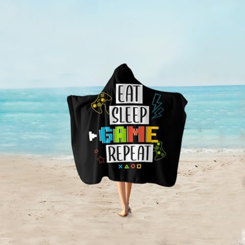 Sleepwish Gamepad Beach Towel with Hood