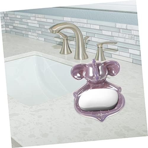 Ciieeo Ceramic Soap Dish with Drainage for Kids