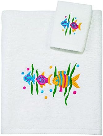 Avanti Linens Kids Aegean 2 Piece Towel Set White