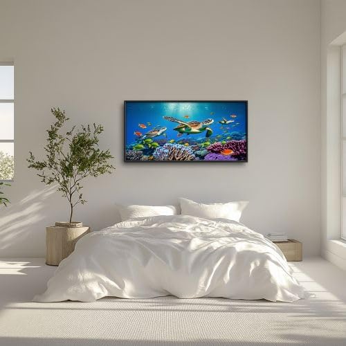 Large Turtle Wall Art for Living Room Decor