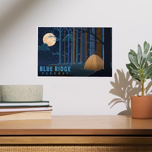 Lantern Press 8x12 Art Print Blue Ridge Parkway