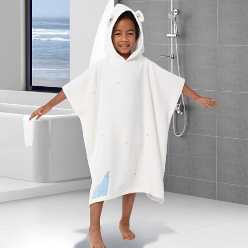 VOOVA MOVAS White Toddler Towel Set with Hood - 3-6 Years