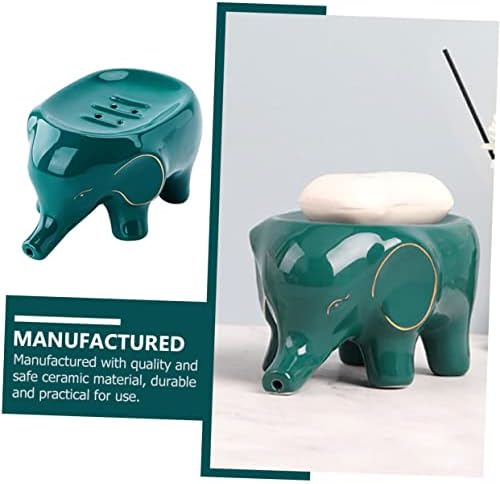 1pc Nordic Elephant Soap Holder Artistic Drain Soap Dish