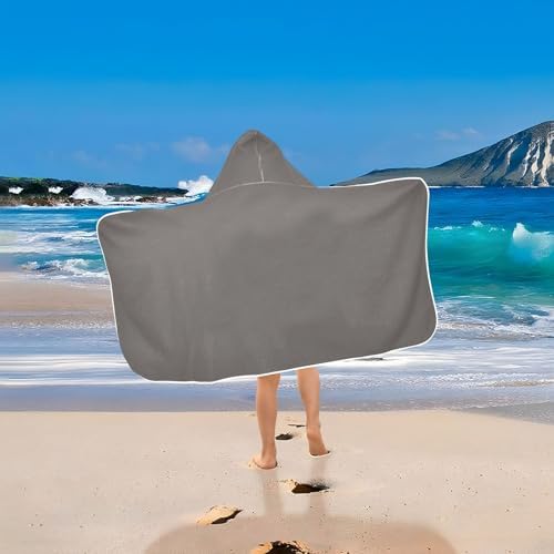 CHIFIGNO Iron Gray Quick-Dry Kids Bath Towels 50x235in