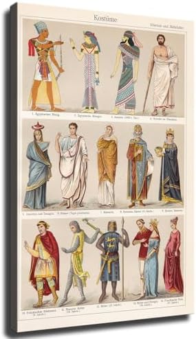 Antiquity And Middle Ages Clothing Poster Canvas HD Wall Art