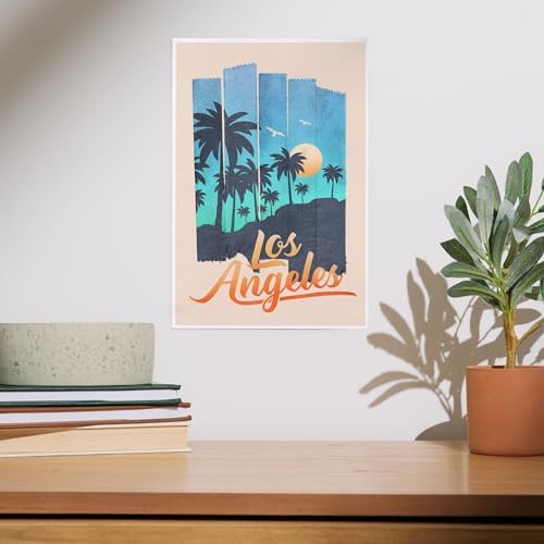 Lantern Press 8x12 Art Print Los Angeles Palm Tree