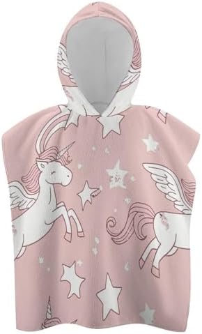 Magic Horse Pattern Kids Hooded Bath Towel