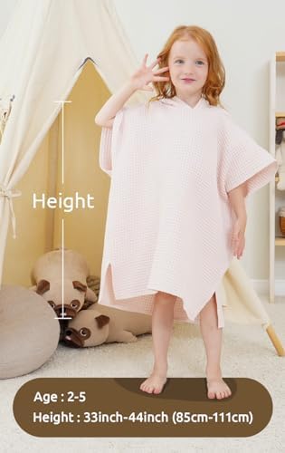 BANGSAUR Hooded Bath Towel for Kids 2-5 Years