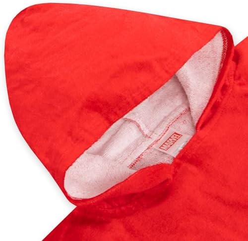 Marvel Avengers Hooded Towel Poncho for Kids One Size Red