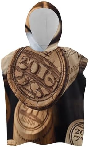 Kids Bath Towel with Wine Bottle Stopper and Hood