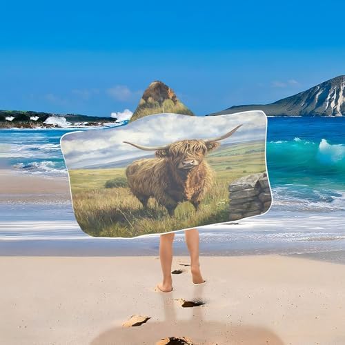 Kigai Kids Hooded Bath Towel Soft and Absorbent 1