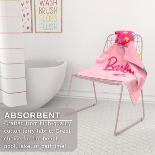 Franco Barbie Hooded Towel Poncho 24x22 Large