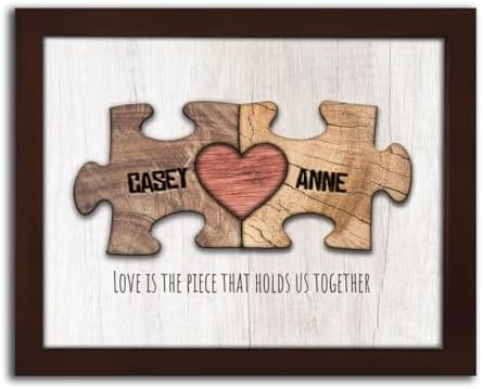 Personal-Prints Love Puzzle Customized Romantic Canvas Art Gift