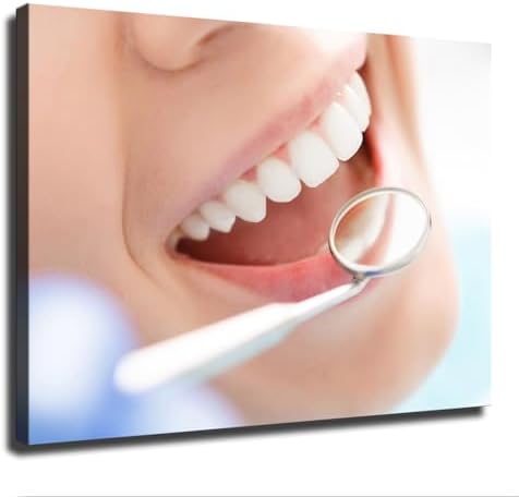 Dental Clinic Tools Orthodontic Poster Canvas Wall Art Print 24x32 Inch Unframed