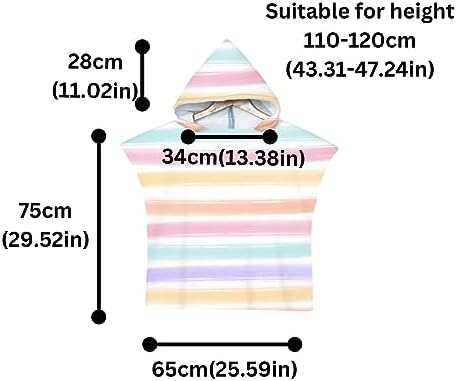 Kaylz Microfiber Surf Poncho Hooded Beach Towel for Kids and Adults