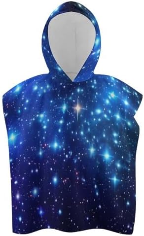 Galaxy Stars Kids Hooded Bath Towel