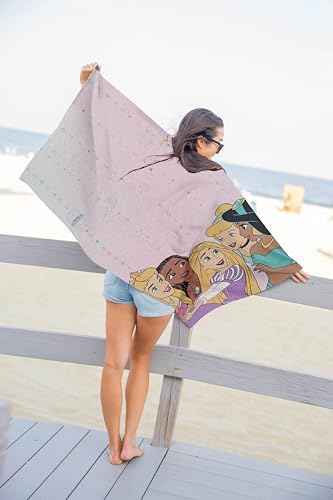 Jay Franco Disney Princess Kids Bath Towel - 28x58 Inch 100 Cotton