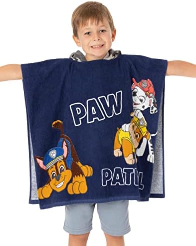 Paw Patrol Beach Bath Towel Poncho for Boys