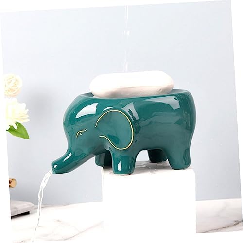 1pc Nordic Elephant Soap Holder Artistic Drain Soap Dish
