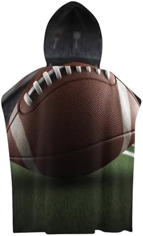 Kids Bath Towel with American Football Print