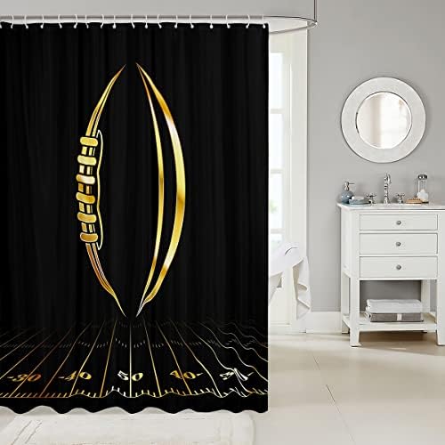 Feelyou Kids Football Shower Curtain Set 72x78