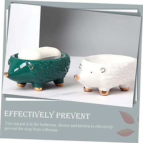 Nordic Style Ceramic Soap Holder Hedgehog Design