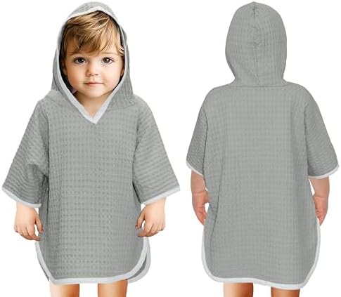 Original Kids Hooded Towel Poncho - 22x30 Grey