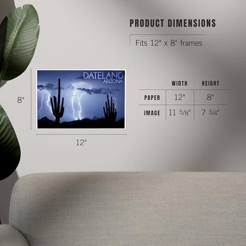 Lantern Press 8x12 Art Print Dateland Arizona