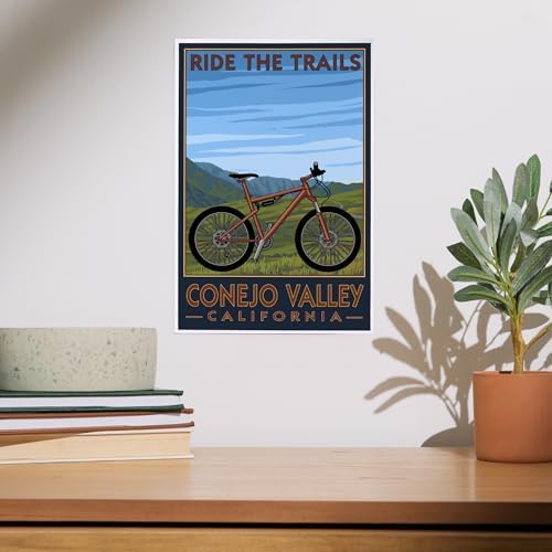 Lantern Press 8x12 Art Print Ride the Trails