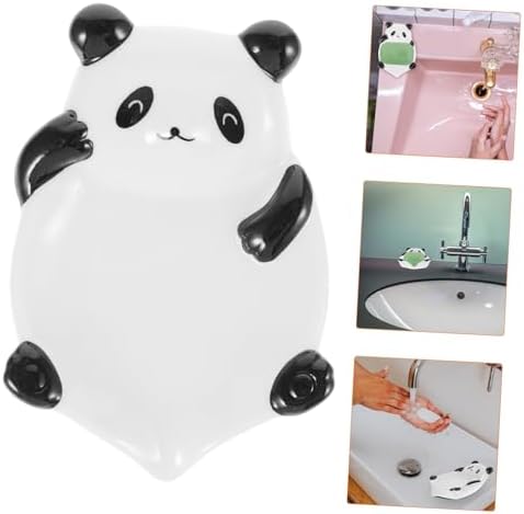 Ceramic Panda Soap Dish Drying Holder