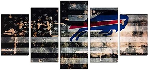 Buffalo City Bills Football Poster Canvas Wall Art