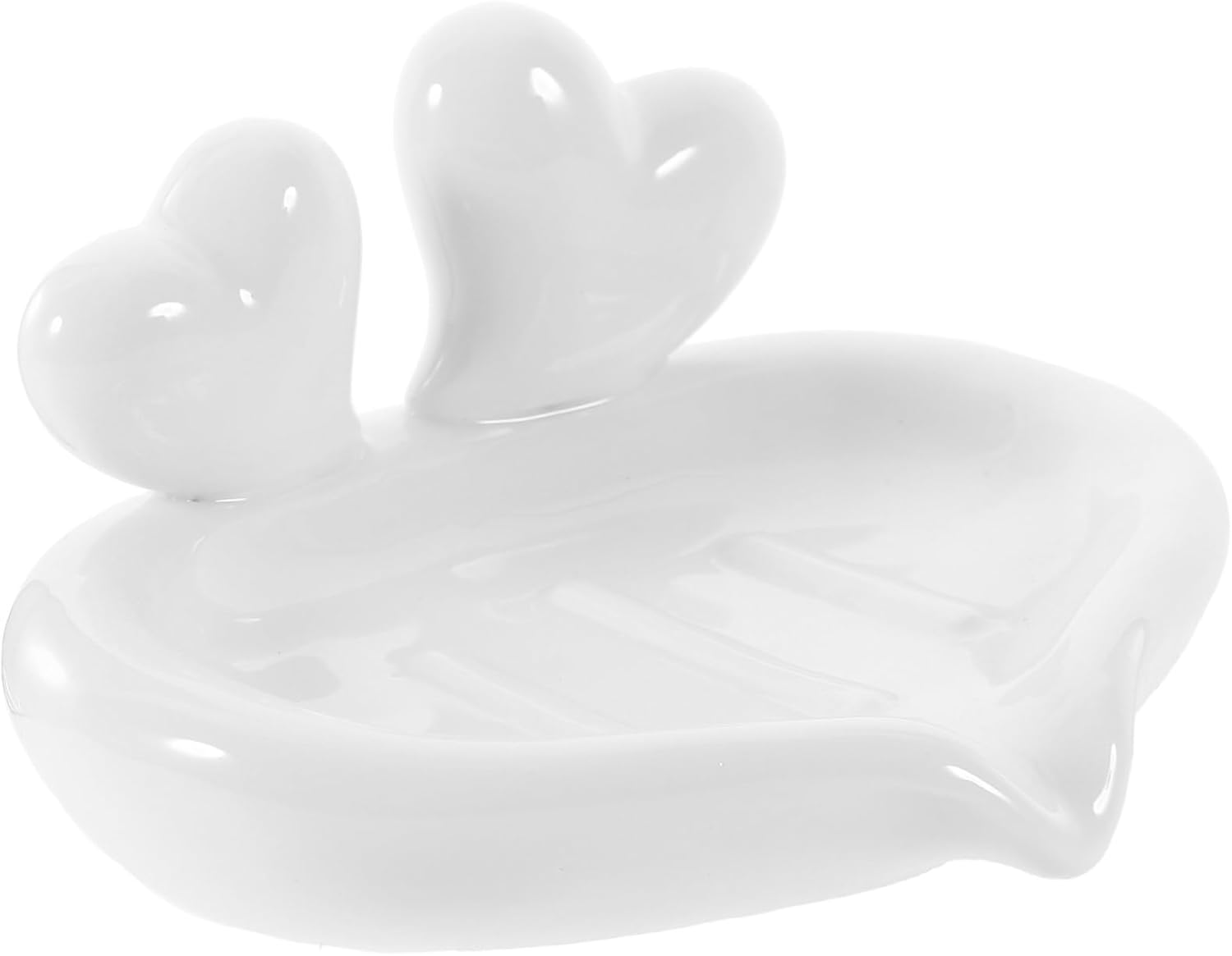 PRETYZOOM Ceramic Soap Holder with Drainage Drainage Soap Dish for Bathroom