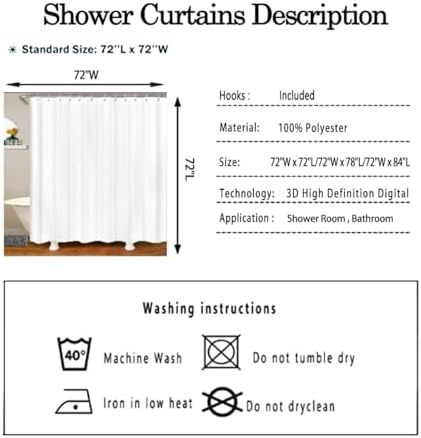 Feelyou Cartoon Capybaras Shower Curtain 72x72 Kids Bathroom Accessory Set