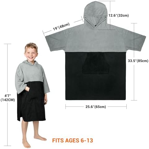 Zingtto Kids Hooded Beach Towel Surf Poncho