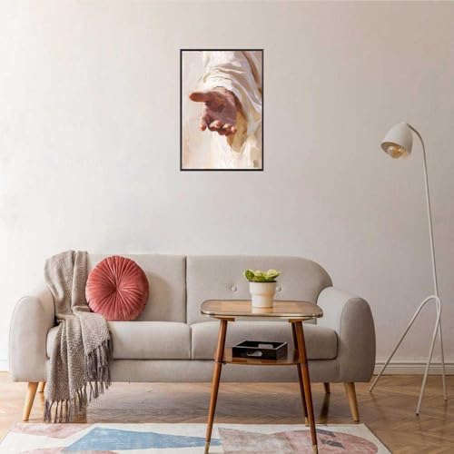 Hand Of Jesus Divine Mercy Framed Poster 12x16in