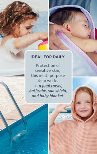 BANGSAUR Hooded Bath Towel for Kids 2-5 Years