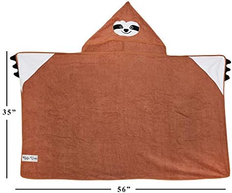 BellaDean Hooded Bath Towel for Big Kids Teens Brown