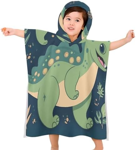 Cute Dinosaur Kids Hooded Bath Towel