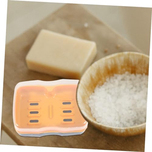 LIFKOME Multi Compartment Soap Dish for Bathroom Kitchen Camping Travel