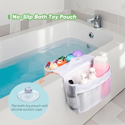 DragoBud Saddle Shape Bath Toy Organizer 2 Compartments