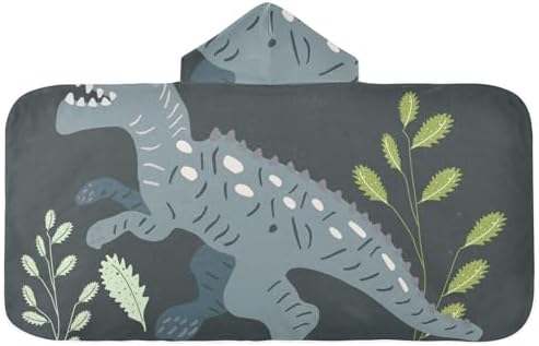 Susiyo Walking Dinosaurs Kids Bath Towel with Hood