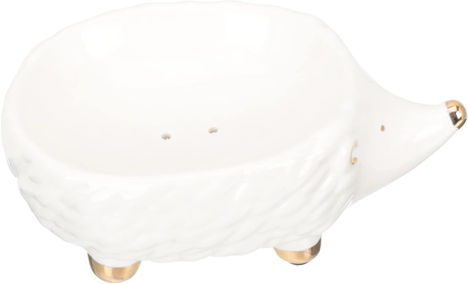 Ceramic Hedgehog Soap Holder for Bathroom Kitchen