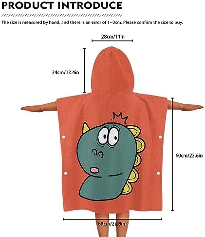 Goronwyfloyd Dinosaur Hooded Bath Towel for Kids