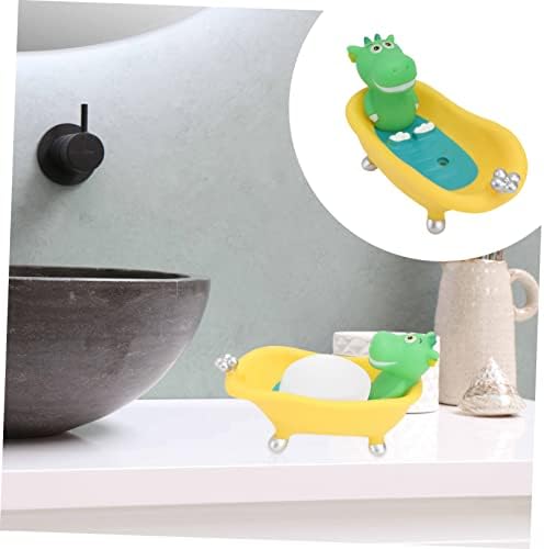 Summer Dinosaur Soap Box Bathtub Shape Holder for Kids