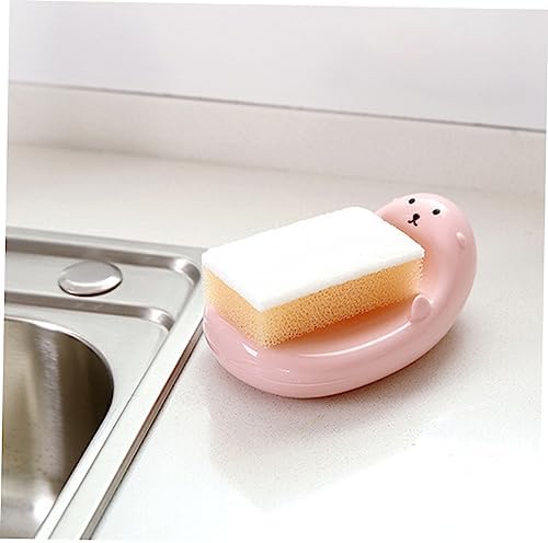 Ciieeo Round Cartoon Soap Holder for Kids Bathroom