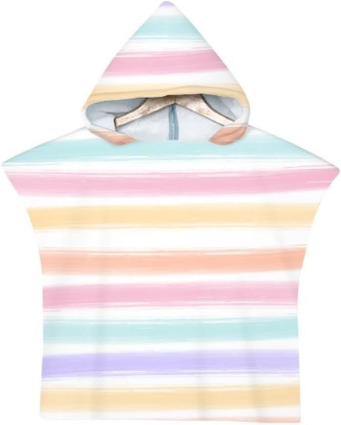 Kaylz Microfiber Surf Poncho Hooded Beach Towel for Kids and Adults