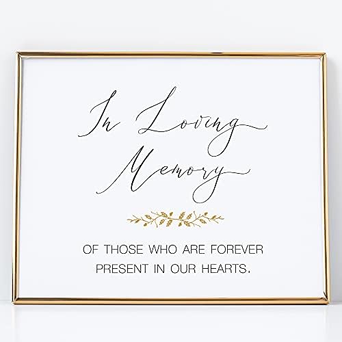 2 City Geese In Loving Memory Wedding Sign 8x10